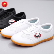 Taiji shoes mens summer martial arts shoes womens performance beef tendon bottom layer leather Taijiquan practice shoes Spring and Autumn New Products