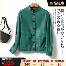 Sheep Leather Outer Cover Woman Short Style Casual Little Sub Leather Jacket Woman Henning Genuine Leather 2022 Spring Autumn Korean Version Womens Leather Clothing