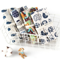 Creative retro fabric loose leaf book A5 cloth travel hand account book A6 hand account notebook stationery 6 hole notepad