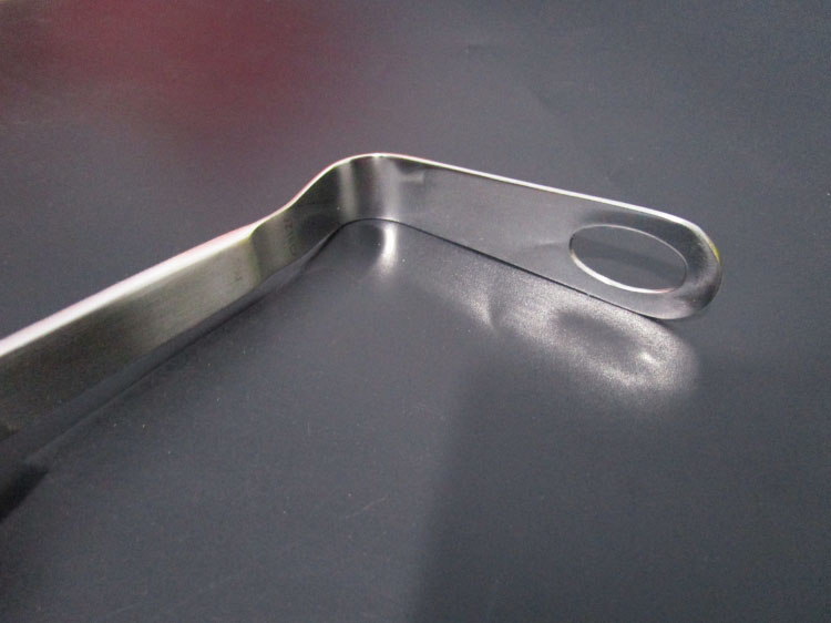 上海金钟 不锈钢压舌板弯型压舌板角型压舌板牙科口腔科检查器械