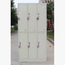 Card lock Bathroom 6-door locker Tin cabinet with lock Staff locker Sauna gym member cabinet