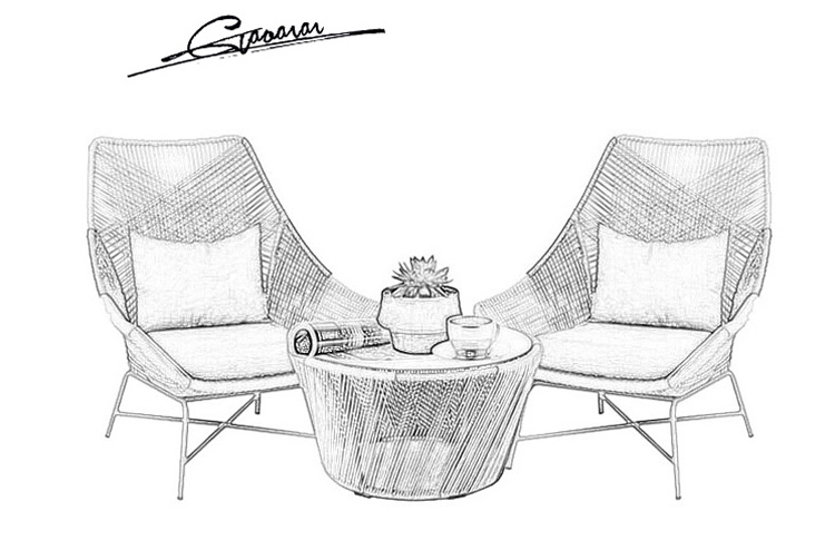 藤椅三件套藤编藤艺沙发庭院花园客厅室外阳台桌椅铁艺休闲个性椅