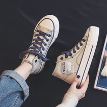 Hong Kong Tide Cards Spring High Help Thick Bottom Casual Sails Shoes Women 100 hitch 2022 New Ins Board Shoes