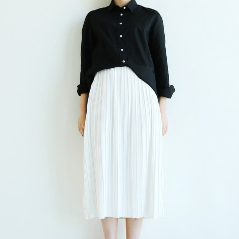 日系少女 麂皮绒松紧腰百褶长裙 - 单品 - 闺蜜式淘货网站 - 蜜儿mii