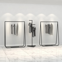 Clothing Shelf Clothing Store Display Rack Landing Style Combined Womens Clothing Store Shelf Iron Art Middle Island Display Stand