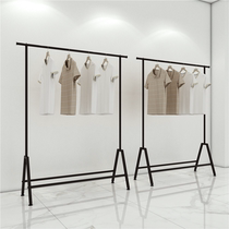 Brief Clothing Rack Clothing Clothes Hanger Special Show Shelf Womens Clothing Store Shelf Iron Art Display Shelf Floor Style