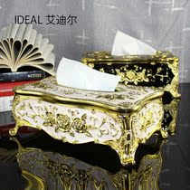 European style with diamond paper box tissue box Nordic ins creative luxury paper box home living room coffee table napkin box