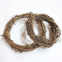 Christmas rattan ring DIY natural primary color naked ring rattan ring wedding window hanging wreath ornaments Christmas Teng ring