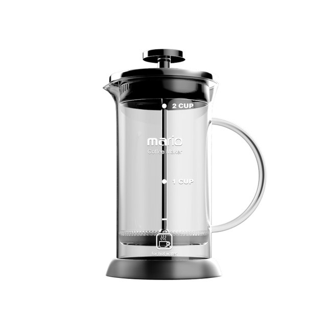 Mario French press coffee pot filter cup utensils hand brewing home ຫມໍ້​ໄຟ French press pot maker ທົນ​ທານ​ຕໍ່​ຄວາມ​ຮ້ອນ​