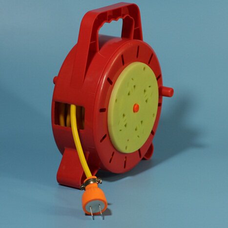 手动收线器大功率电源插座卷线器 拖线板盘5m 10米电线可伸缩插座