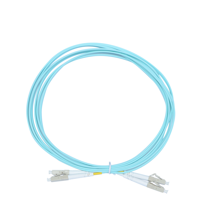 ruishan lc-fc/lc-sc/lc-st/fc-fc/sc-sc/lc-lc 10g multimode dual-core fiber optic jumper indoor om3 pigtail jumper carrier grade