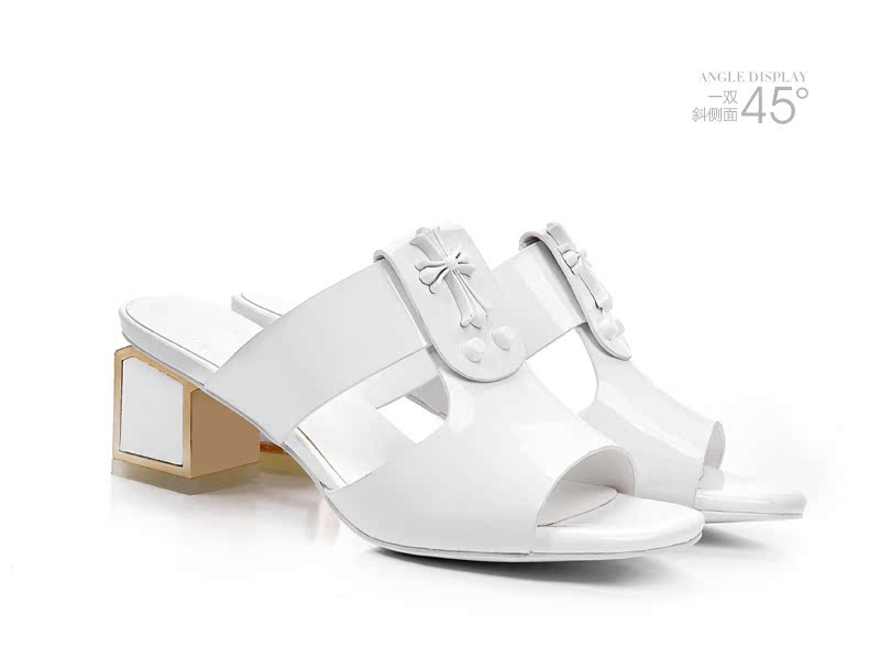 紀梵希十字架手提袋 Meizhouying夏季甜美金屬方跟漆皮涼鞋 十字架裝飾女鞋 紀梵希十字紋