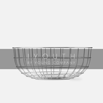 IYOUTH authentic Danish brand menu simple black and white layers steel mesh lines fruit bowl pot