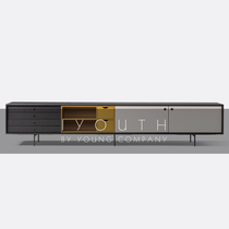 IYOUTH Spain imported Nordic minimalist modern design fashion solid wood bedroom living room TV locker