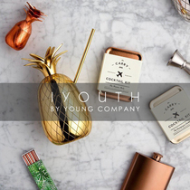 IYOUTH Regular Agent American Brand Pole Minimalist Modern Handmade Golden Pineapple Pineapple Golden Cocktail glass jug