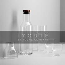 IYOUTH Danish brand MENU Nordic minimalist fashion stackable cool water jug glass cup glass water bottle