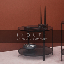 IYOUTH Danish brand aytm Nordic minimalist modern cone candle glass mirror square candle holder