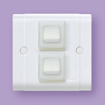 Promotional geese switch socket 86 type two-open single control stove kitchen waterproof switch splash-proof film panel