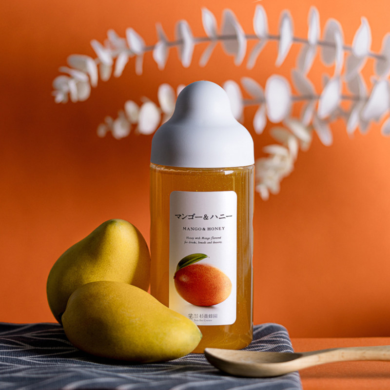 进口芒果蜂蜜冲饮便携瓶冲饮果汁蜜500g