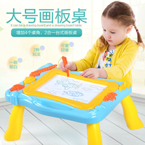 Color magnetic drawing board Childrens childrens magnetic baby writing board Baby small blackboard 1-2-3 years old doodle board toy