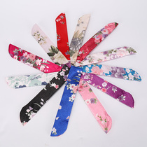 Fan sleeve silk Lady fan bag ancient style handmade fan bag 6 5 inch silk 21cm folding fan cloth bag Bianlong