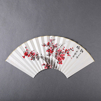 Fan 9 inch 9 5 inch Su Gong ultra-thin Chinese style traditional painting 18 square landscape flower freehand gift writing