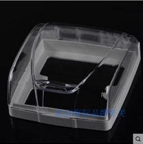 Switch socket panel socket waterproof cover splash-proof box high transparent waterproof box bathroom toilet 86 Universal