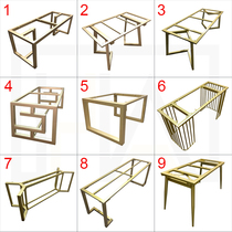Wrought iron legs can tai jiao bracket computer desk desk desk legs coffee table bar slab underframe legs custom