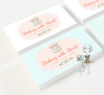 Baking business cards cake business cards handmade business cards custom-made business cards vouchers custom-made business cards private baking