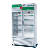 Nanling freezer LG-880F commercial vertical air-cooled cold storage cabinet display cabinet single temperature to double door household fresh cabinet