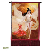 3-foot-3 fox Fairy portrait Hanging portrait of the Fox Fairy Lady Offering portrait of the Fox fairy figure Qingqiu Fox below the Fairy Bao Jiaxian