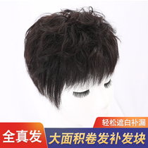 Wigs with hair on the top of the hair film