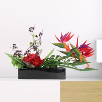 Living room simulation flower decoration Model room decoration dining table fake flower tulip Modern Chinese coffee table floral decoration