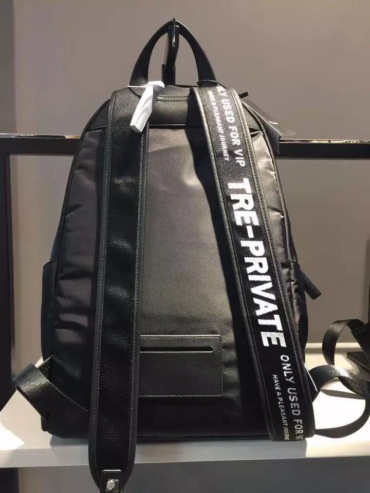 trendiano男装 专柜代购2017新款五角星虎头暗纹双肩包3ja3528010