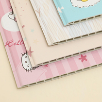 Cartoon style bamboo wood fiber integrated wallboard Stone-plastic wallboard decorative panel pvc gusset panel quick-loading background wall