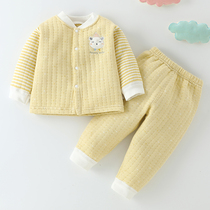 Baby clothes set autumn baby pants thermal underwear cotton girls autumn children mens pajamas autumn and winter