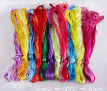 Embroidery silk thread Su embroidery silk thread embroidered line handmade true silk embroidery thread common color (100 branches)