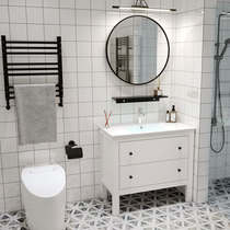Nordic Bath Room Cabinet Suit Integrated Face Basin Wash Wash Basin Cabinet Combined Toilet Wash Terrace Wash Table Ground Floor