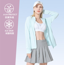 Flowers Playboy Sunscreen Woman Ice Silk Jacket Outdoor Anti-UV skin clothes Summer ultra-thin breathable sunscreen