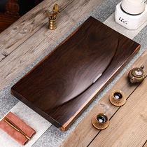 Tea tray Ebony whole solid wood household living room Kung Fu tea drainage modern simple log rectangular small tea table