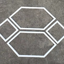 Ceiling ceiling plaster styling irregular hexagonal assorted square background wall to decorate round arched lines