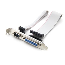 25-hole parallel port 9-pin serial port baffle expansion line motherboard to serial port parallel port baffle line
