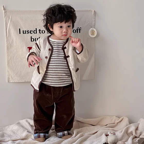 Baby Clothes Autumn Suit Maillard Style Jacket Sweatshirts Three-Piece Set Korean Children's Clothes Baby Boy Outing Clothes
Baby Clothes Autumn Suit Maillard Style Jacket Sweatshirts Three-Piece Set Korean Children's Clothes Baby Boy Outing Clothes