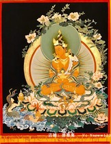 Qinghai Zhegong Boutique Longevity Buddha Pure Hand Painting Handmade Tangka Hanging Painting Tibetan Dedicated To No Quantity Suver