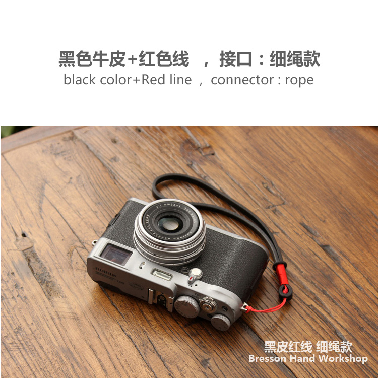 bhw  wrist strap leather hand rope head layer leather micro single fuji x100v sony canon leica r accessories