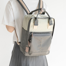 2021 New Collision color splicing Double shoulder bag ins Senson first high school students Bags Women Casual Travel Bag College Students