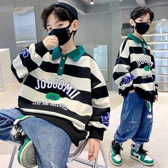 Long-sleeved children's trendy shirt polo boys new style medium-large children Korean version boys 2023 sweatshirt autumn spring and autumn clothes autumn
Long-sleeved children's trendy shirt polo boys new style medium-large children Korean version boys 2023 sweatshirt autumn spring and autumn clothes autumn