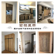 Cabinet door custom-made original imported E0 double veneer simple environmentally friendly custom solid wood particle board finished picture