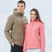 Tango Womens Softshell Submachine Clothing Fall Male gush windproof jacket cardiovert waterproof and warm outdoor sports Mountaineering suit