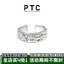 PTC brief lukewarm wind small crowdsourced design creaty S925 pure silver without cove ear clip men and women 100 hitch neutral